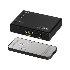   Logilink HDMI kapcsoló, 3x1 port, 1080p/60 Hz, HDCP, CEC, RC