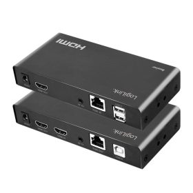   LogiLink HDMI bővítőkészlet LAN-on keresztül, KVM, 2x USB-A, 1080p, HDCP, IR, hurokkimenet