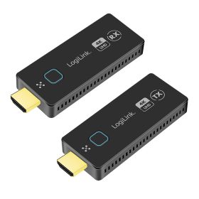   Logilink HDMI BYOD prezentációs készlet, kompakt, vezeték nélküli, 50m, 16-1, 4K@60Hz