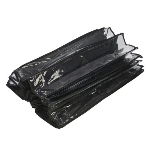 Ajtóra szerelhető cipőtároló-fekete