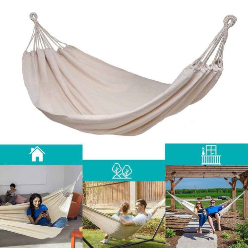 Kétszemélyes függőágy-bézs