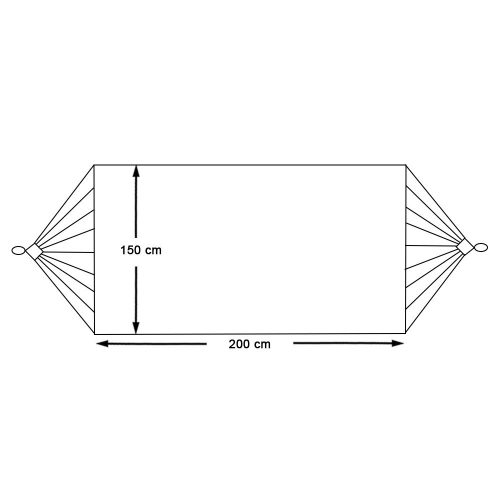 Kétszemélyes függőágy-barna