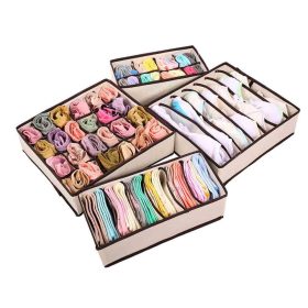 4 részes tárolódoboz szett-bézs