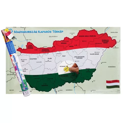 Magyarország kaparós térkép