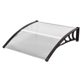   Műanyag előtető több méretben és színben-120x90 cm-fekete