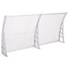 Műanyag előtető több méretben és színben-240x90 cm-fehér