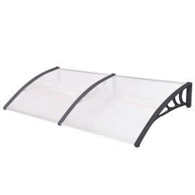   Műanyag előtető több méretben és színben-240x90 cm-fekete