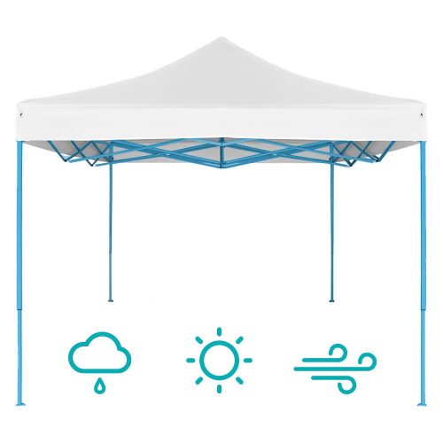 Összecsukható kerti pavilon több típusban-2,9x2,9 méteres-fehér-pavilon