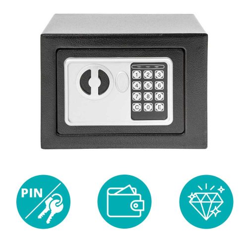 Digitális széf 2 típusban - kicsi, fekete