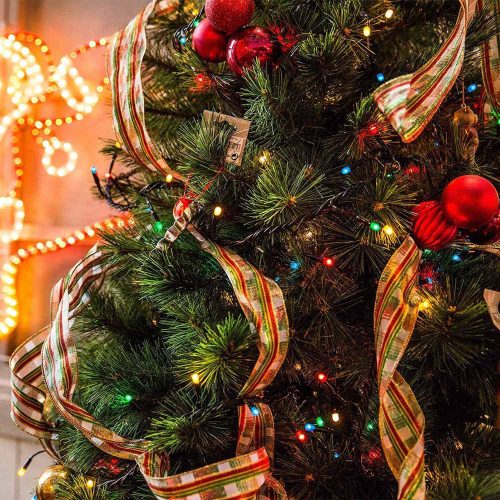 LED fényfüzér választható méretben és színben-240 LED-es-színes