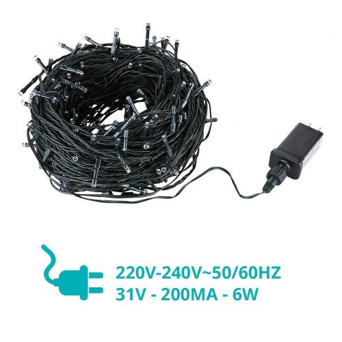 LED fényfüzér választható méretben és színben-480 LED-es -melegfehér