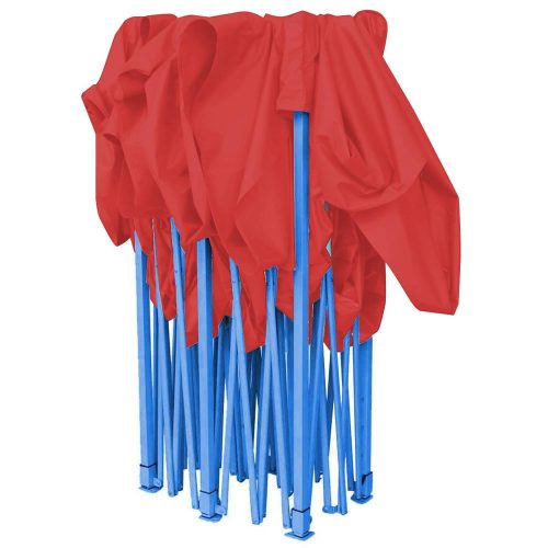 Összecsukható kerti pavilon több típusban-2,9x2,9 méteres-piros-pavilon+oldalfal+hordtáska