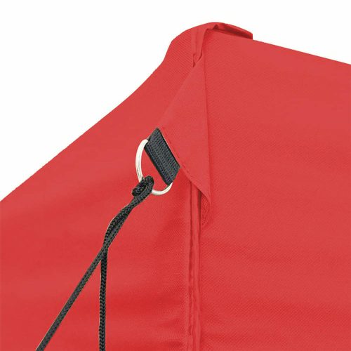 Összecsukható kerti pavilon több típusban-2,9x2,9 méteres-piros-pavilon+oldalfal+hordtáska