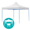 Összecsukható kerti pavilon több típusban-2,9x2,9 méteres-fehér-pavilon+oldalfal+hordtáska