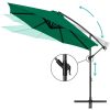 Függő napernyő 2,7 m, zöld