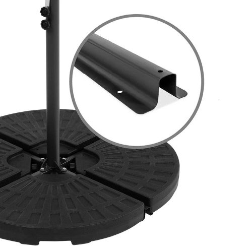 Függő napernyő 2,7 m, piros