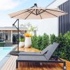 Függő napernyő 2,7 m, krém