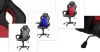 Gamer szék több színben - basic-színes háttámla, kék