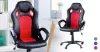 Gamer szék több színben - basic-színes háttámla, piros