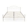 Mimi fém ágykeret ajándék ágyráccsal több méretben és színben-Fehér 160x200cm