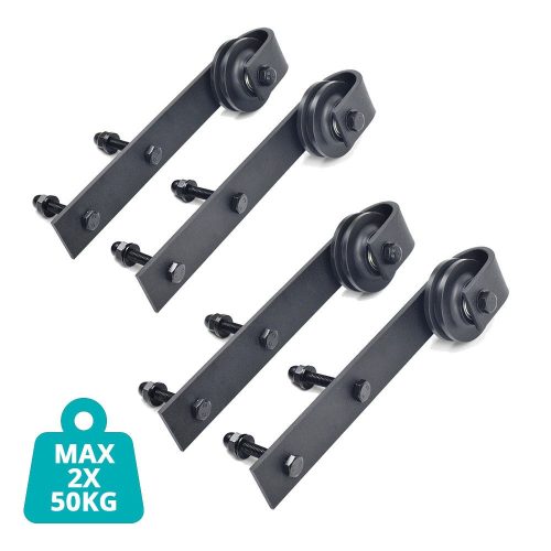 Tolóajtó sín szett 2 típusban-dupla