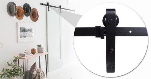 Tolóajtó sín szett 2 típusban-dupla