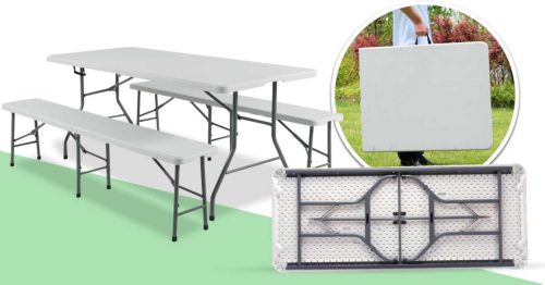 Hordozható sörpad garnitúra