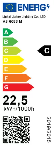 Vízálló dekor égősor, 15 db E27 LED lámpával, 14,6 m, melegfehér