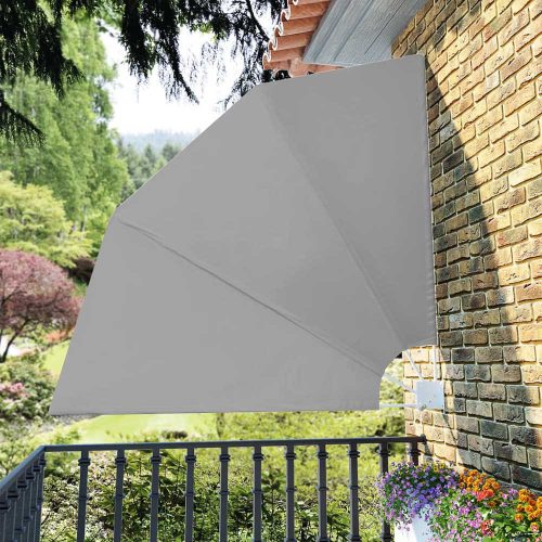 Legyező árnyékoló erkélyre, 140 cm, 2 színben-szürke