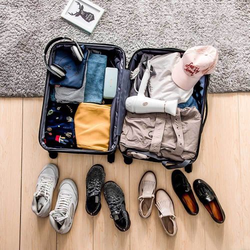 4 db-os merev falú bőrönd szett, 4 színben-kék