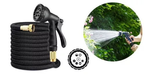 Nyomásra táguló locsolócső 3 méretben-15 méteres