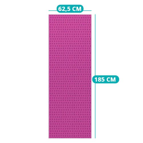 Csúszásgátlós jógatörölköző ajándék táskával-pink