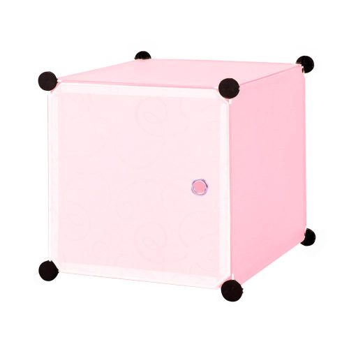 Műanyag elemes szekrény-rózsaszín