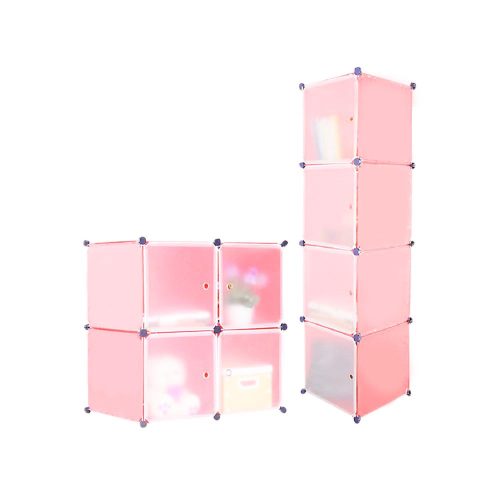 Műanyag elemes szekrény-rózsaszín