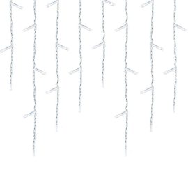   LED-es jégcsap fényfüggöny 2 méretben, hidegfehér-230 LED-del