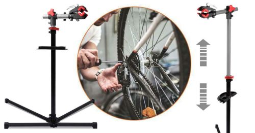 Kerékpár javító állvány ajándék szerszámtartóval