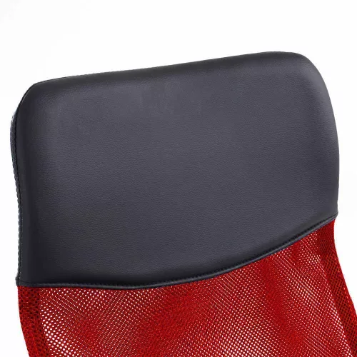 Ergonomikus irodai szék magasított háttámlával - piros