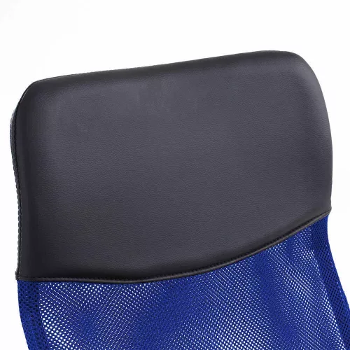 Ergonomikus irodai szék magasított háttámlával - kék