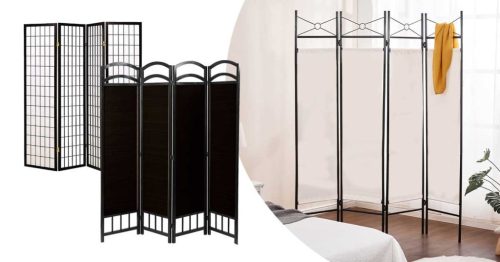 4 paneles térelválasztó paraván-japán stílusú