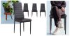 4 darabos étkezőszék szett, fekete