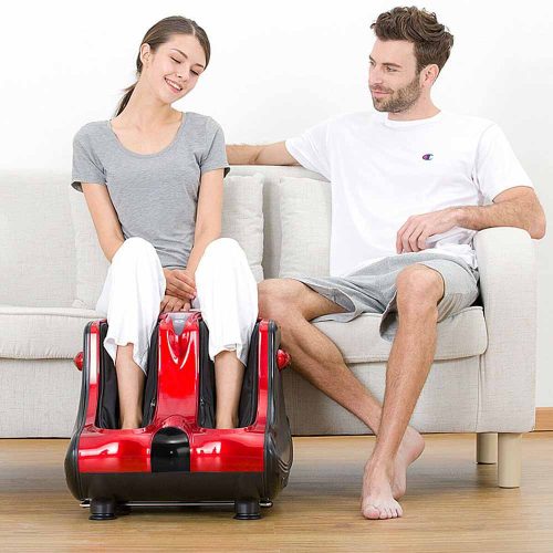 Láb- és vádlimasszírozó, 2 színben-piros