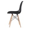 4 db modern étkezőszék, 4 színben-fekete