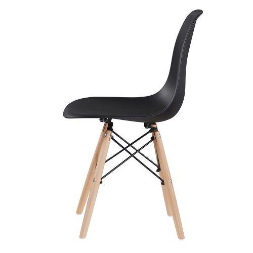 4 db modern étkezőszék, 4 színben-fekete