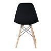 4 db modern étkezőszék, 4 színben-fekete