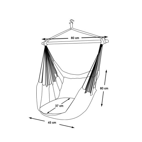 Függőszék párnával-kék