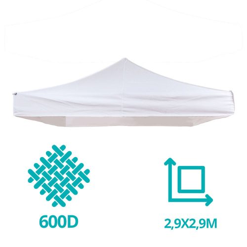Pavilon ponyva több típusban-2,9x2,9 méteres tető ponyva