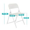 Párnázott, összecsukható szék 4 db-os, fehér színben