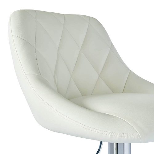 2 db háttámlás bárszék, 2 színben-fehér