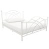 Lotti fém ágykeret ajándék ágyráccsal, több méretben és színben-Fehér 90x200 cm