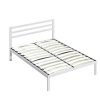 Bella fém ágykeret ajándék ágyráccsal, több méretben és színben-Fehér 160x200 cm-es-fehér